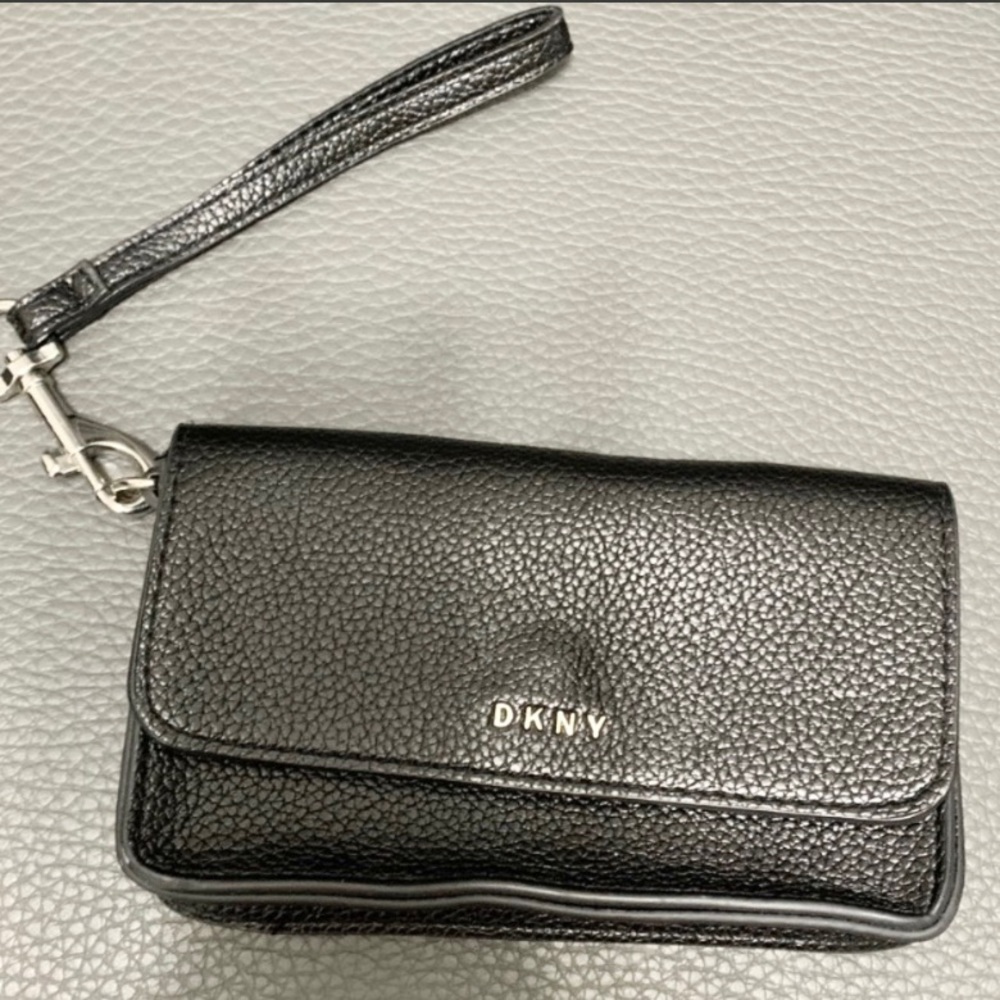DKNY Pebbled Leather Belt Bag Wristlet